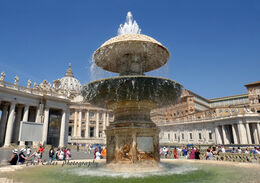 Fountain at St Peter's Basilica