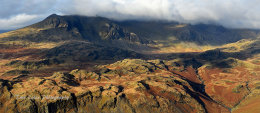 Scafells under cloud