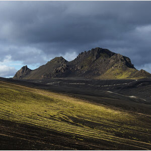From Hotel Hrauneyjar to Valagjar red cinder crater