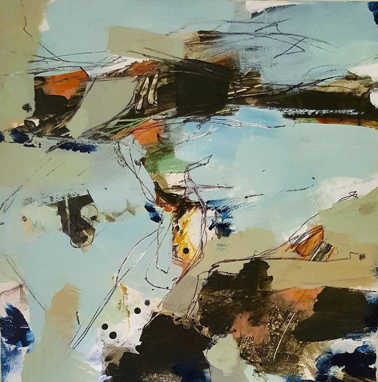 Raison d'etre 60 x 60 cms deep edge bespoke canvas £900