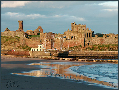 Peel Castle, winter morning