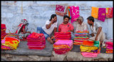Selling saris - Jane Evans
