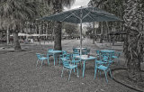 The blue cafe