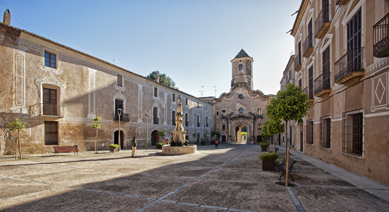 Monastery courtyard