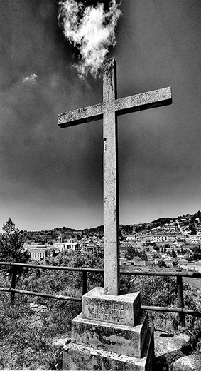 Towering cross