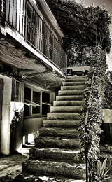 Sunlit steps