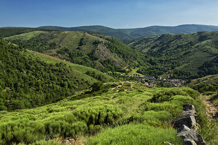 Village in the valley