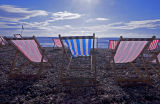 Empty deck chairs