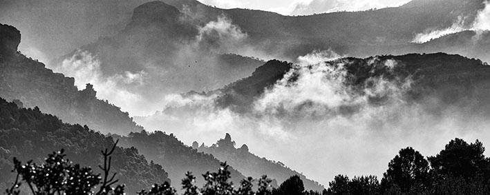 Misty mountains