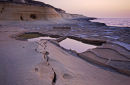 Saltpans at sunset