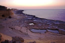 saltpans at sunset