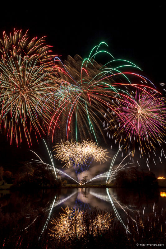 FIREWORKS BY THE LAKE