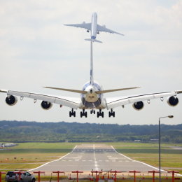 A350 and A380 at Farnborough
