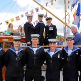 Royal Navy at the Henley Traditional Boat Festival 2016