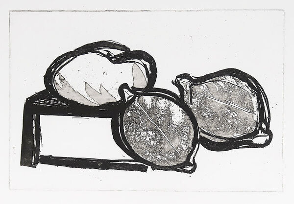 Summer Still Live, Drypoint, completed in Intaglio Print