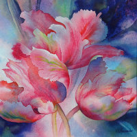 Windblown Tulips II S