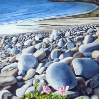 Cable Bay. Acrylic paint on canvas.