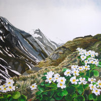 Upper Rees Valley. Painting on canvas.