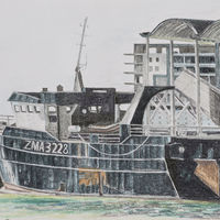 ZMA 322. Charcoal pencil on paper.