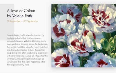 A love of colour - exhibition in September