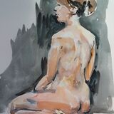 Seated lady.