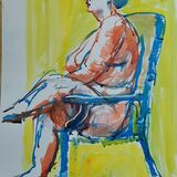 Seated Model.  RHA Life Room