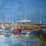 White Boat at the Coal Harbour.