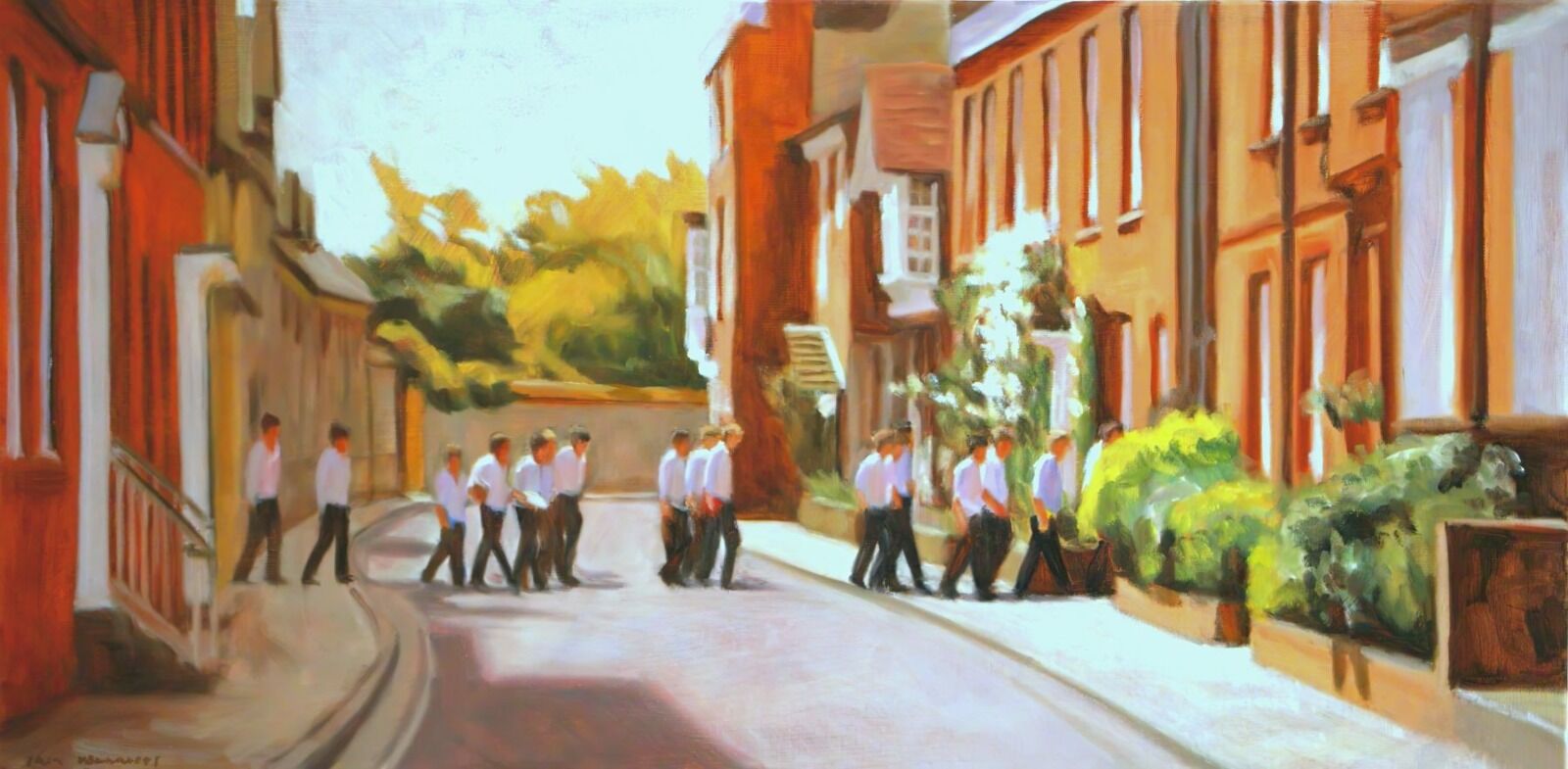 Winchester College Paintings - Back Up to House