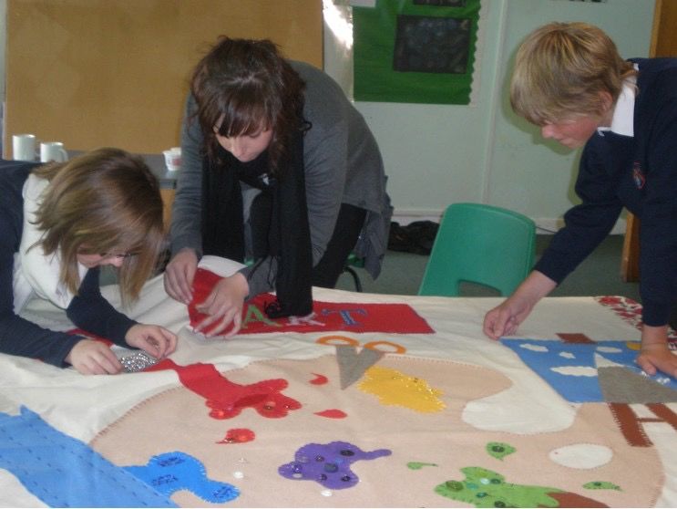 Wall hangings, Gardenrose Primary School, South Ayrshire
