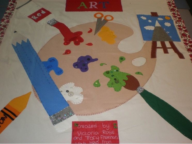 Wall hangings, Gardenrose Primary School, South Ayrshire
