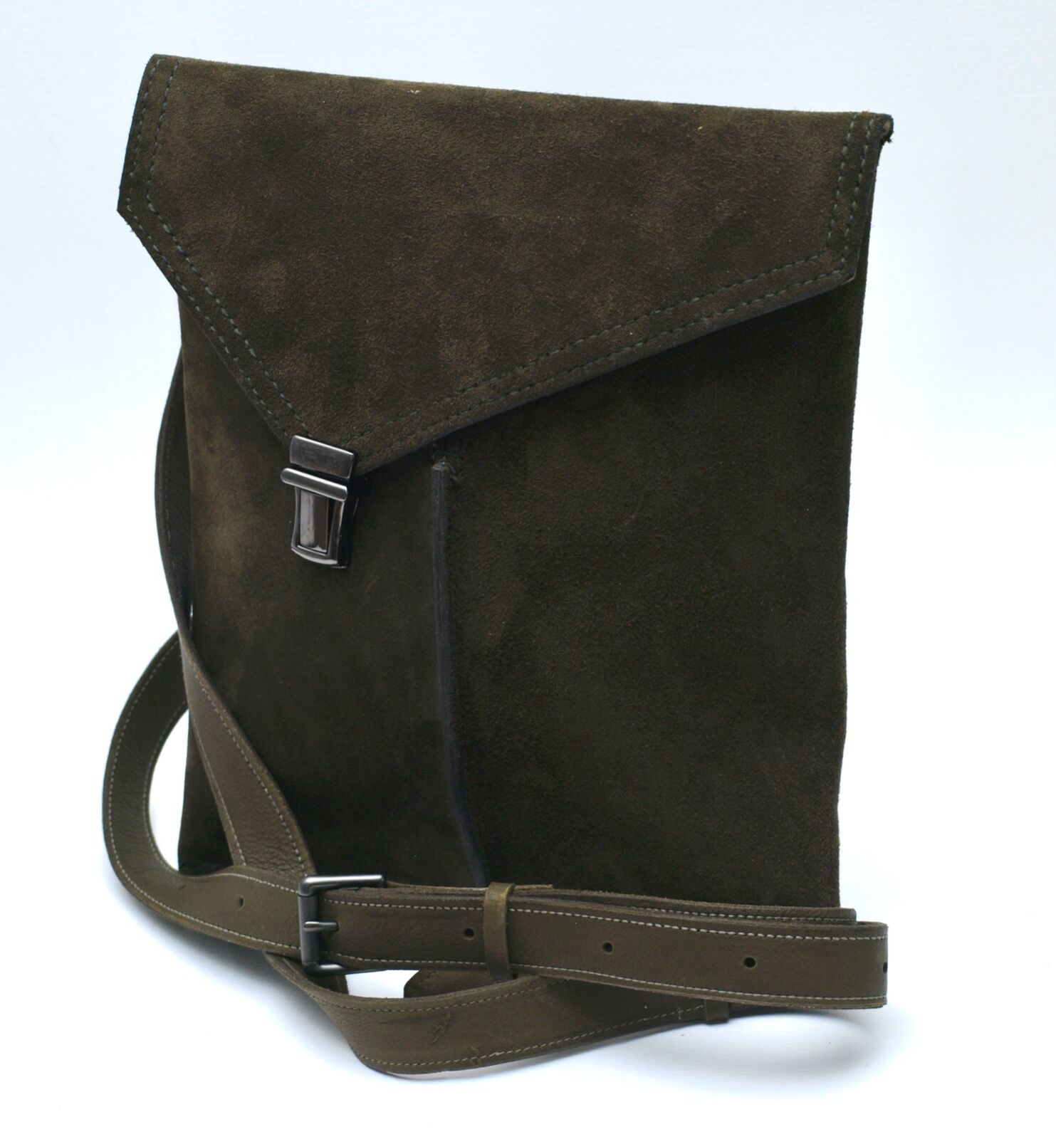 Olive Green Suede. £85.00