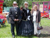 Her Majesty with the Mayor and Mayoress
