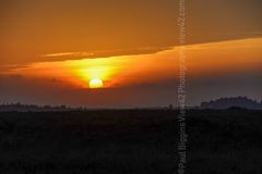 West from Telegraph Hill, New Forest Fordingbridge New Forest print sunset