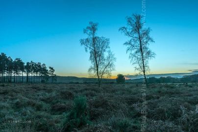 Blue Winter Sunset winter 2017 2018 Fordingbridge New Forest