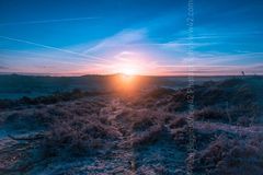 Amazing Sunrise Over Pitts Wood winter 2017 2018 Fordingbridge New Forest