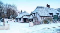 Snow at The Surma winter 2017 2018 Fordingbridge New Forest