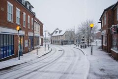 Beast From The East in Fordingbridge winter spring 2018 Fordingbridge New Forest