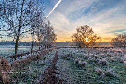 Winter in The Avon Valley at Burgate Manor Farm