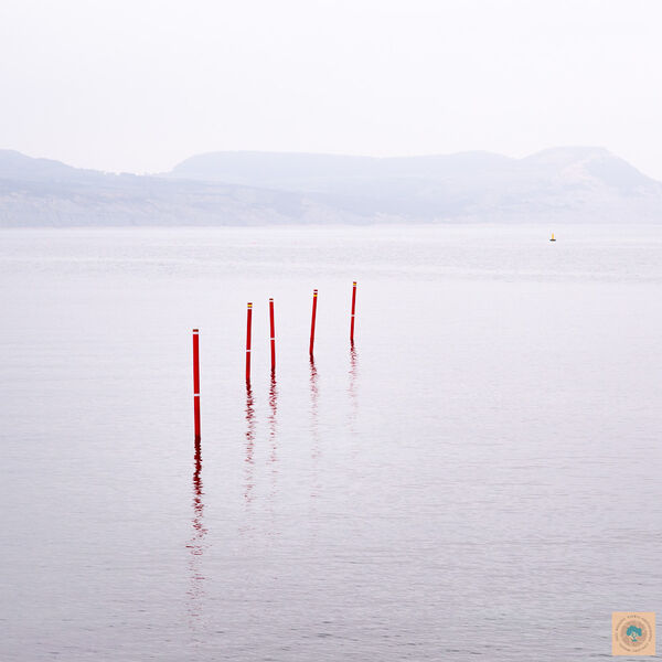 September Calm, Lyme Regis (40cm x 40cm)