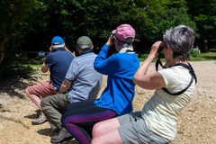 Birdwatchers at Eyeworth Pond