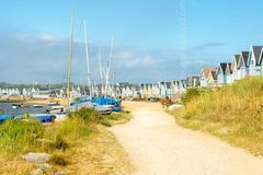 Mudeford beach huts summer 2018 Fordingbridge New Forest