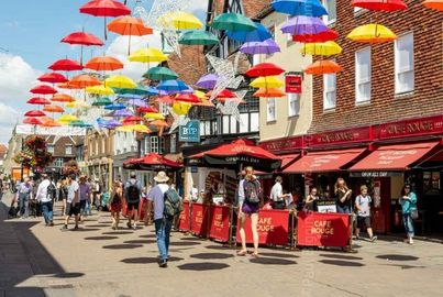 Salisbury High Street Umbrellas