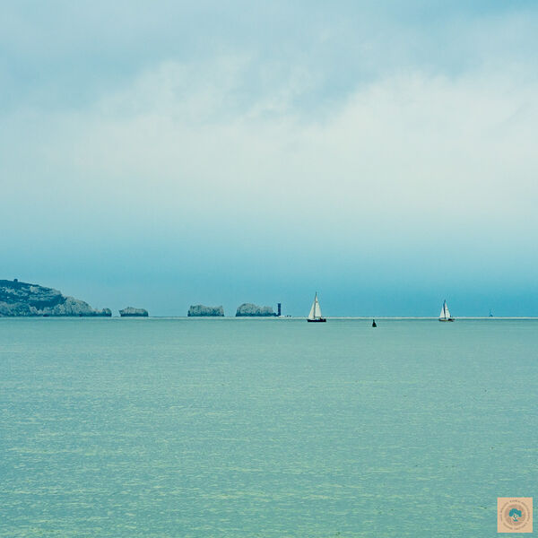 Needles Point, Isle of Wight (40cm x 40cm)