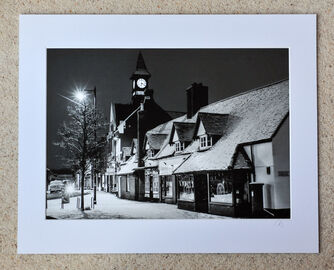 Fordingbridge Town Hall, February 2018, A3 print with 20" x 16" mount. £28