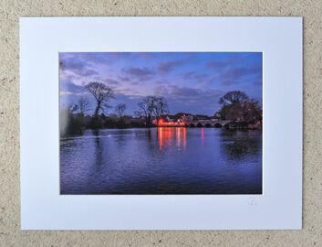 Fordingbridge by Night, A4 print with 16" x 12" mount. £20
