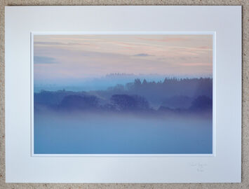 Misty Morning, Ashley Walk, New Forest, A3+ print with 24" x 18" mount, fine art paper, Limited Edition. £40