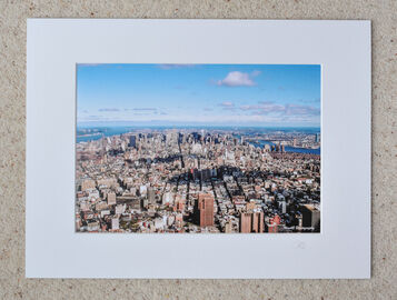 Manhattan from the top of WTC, 1998. 16" x 12" incl. mount: £20