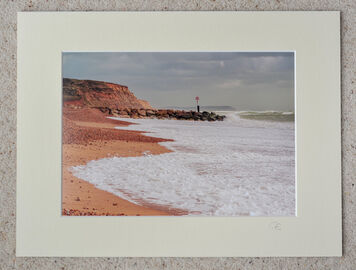 Storm at Hengistbury Head, A4 print with 16" x 12" mount. £15