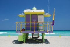 Life Guard Station, Miami, USA.