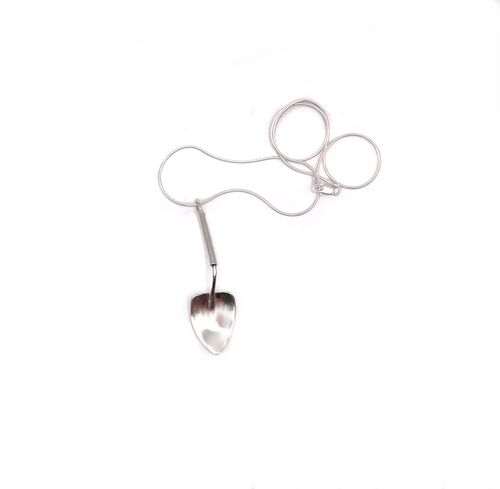 Sterling silver trowel pendant